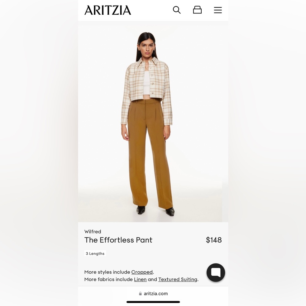 Aritzia Wilfred Effortless Pant